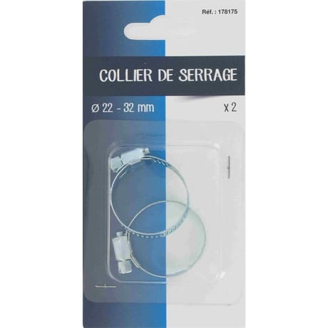 Collier de serrage 22-32mm x2