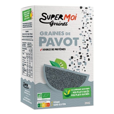 Supermoi graines de pavot bio 250g