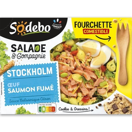 Sodebo salade stockholm tartare de saumon fumé 320g