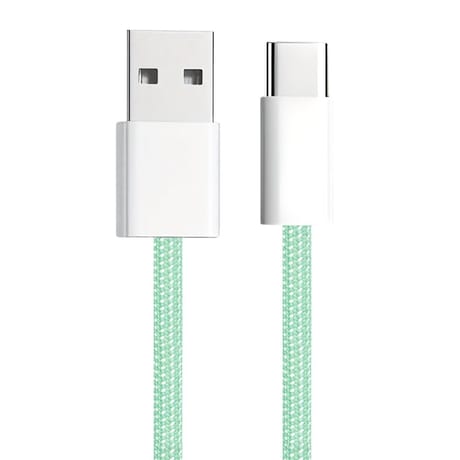 Apm câble usb-a / usb-c, colors nylon, vert, 1m 600405