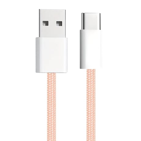 Apm câble usb-a / usb-c, colors nylon, rose, 1m 600403