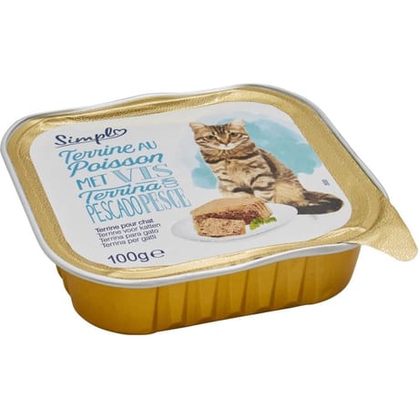 Simpl pâtée pour chat terrine au poisson 100g