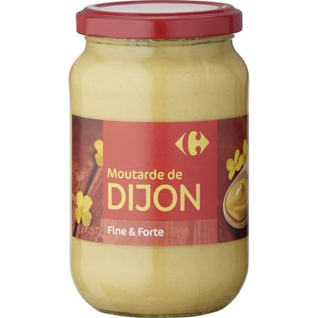 Carrefour moutarde de Dijon fine et forte 370g