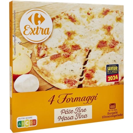 Carrefour extra pizza 4 fromages 340g