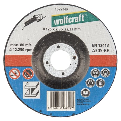 Wolfcraft disque à tronçonner le métal md  125x2.5