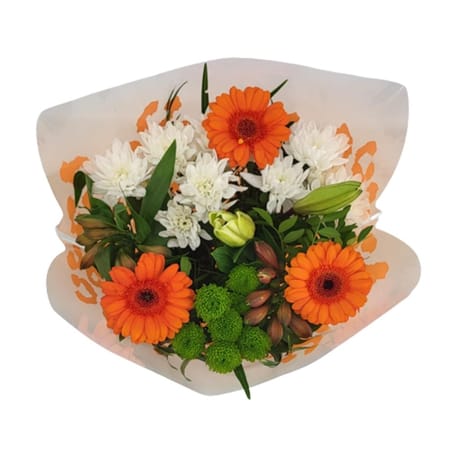 Bouquet tendresse orange