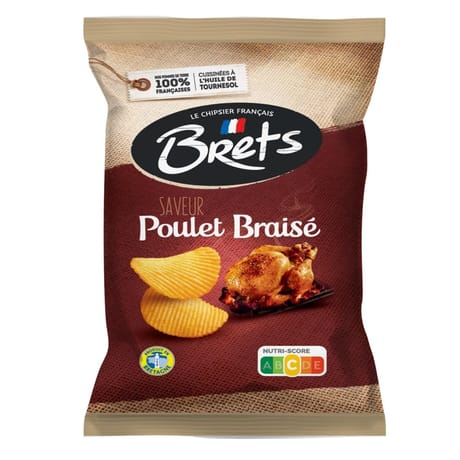 Bret's chips saveur poulet braisé 125g