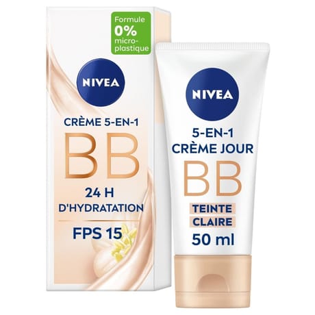 Nivea bb crème 5en1 24h d'hydratation spf 15 50ml