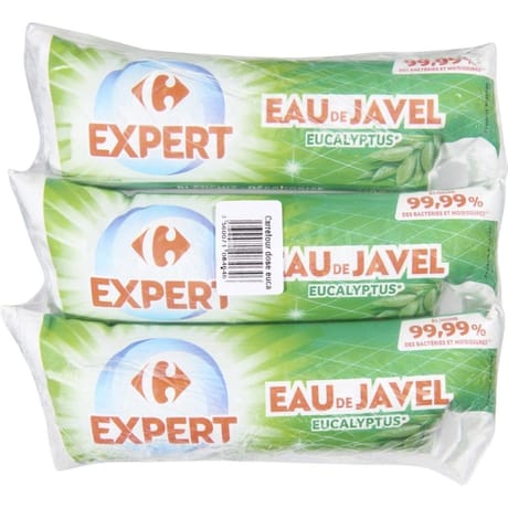 Carrefour expert eau de javel eucalyptus 250ml x3