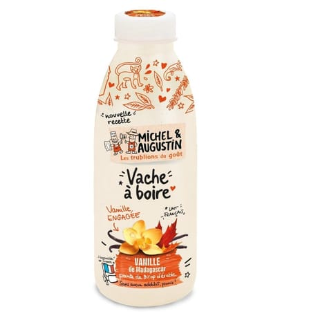 Michel et Augustin yaourt à boire sucré à la vanille et au sirop d'érable 500 ml