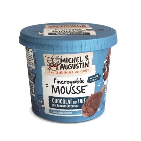 Michel et Augustin mousse au chocolat au lait 245g