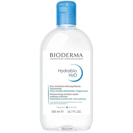 Bioderma hydrabio h2o solution micellaire démaquillante hydratante 500ml