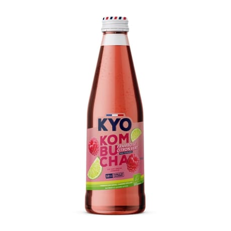 Kyo kombucha vive framboise citron vert bio 50cl