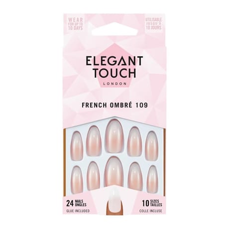 Elegant touch faux-ongles french ombré 109 x24