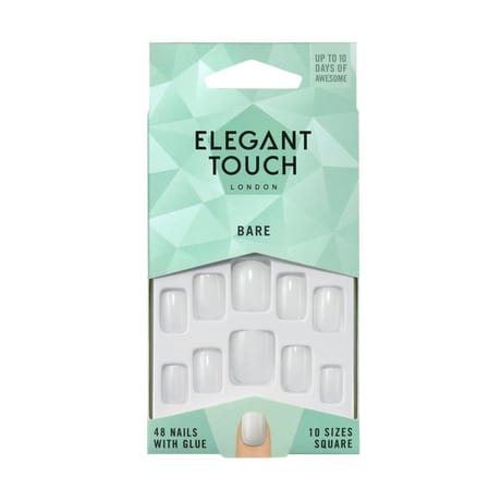 Elegant touch bare faux-ongles 10 tailles x48