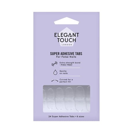 Elegant touch patchs adhésifs pour faux-ongles 6 tailles x24
