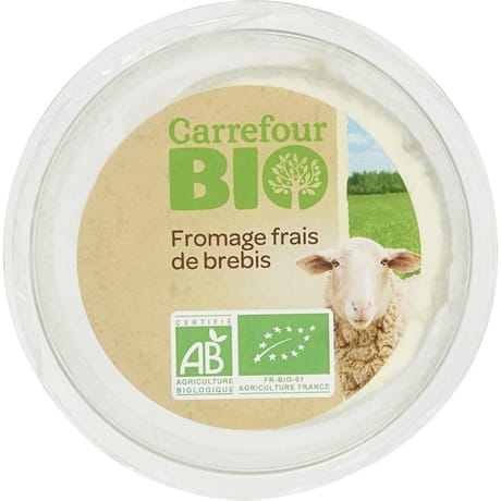 Carrefour Bio fromage de brebis frais 100g