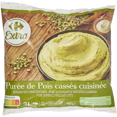 Carrefour extra purée de pois cassés cuisinée 750g