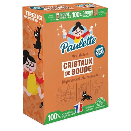 Paulette cristaux de soude ecocert 1kg