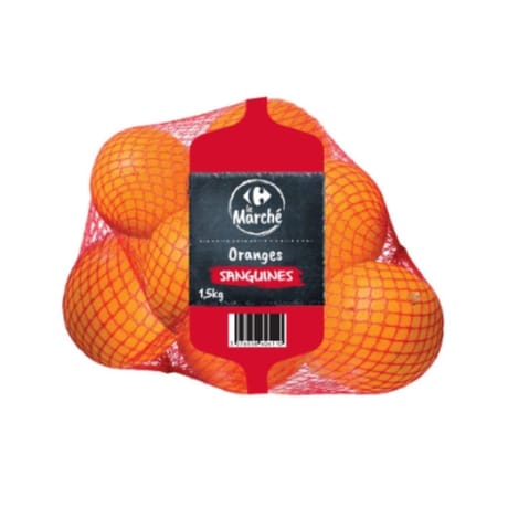 Orange sanguine 1.5kg Carrefour le marché
