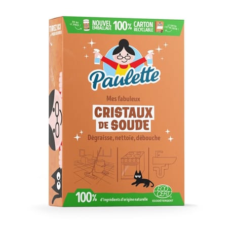 Paulette cristaux de soude multi-usages ecocert 500g