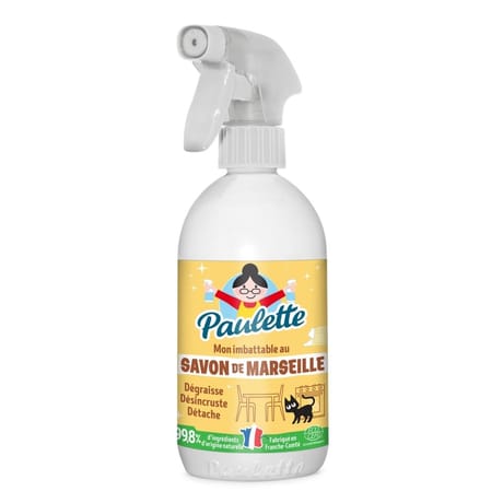 Paulette spray surpuissant au savon de marseille au bicarbonat 500ml