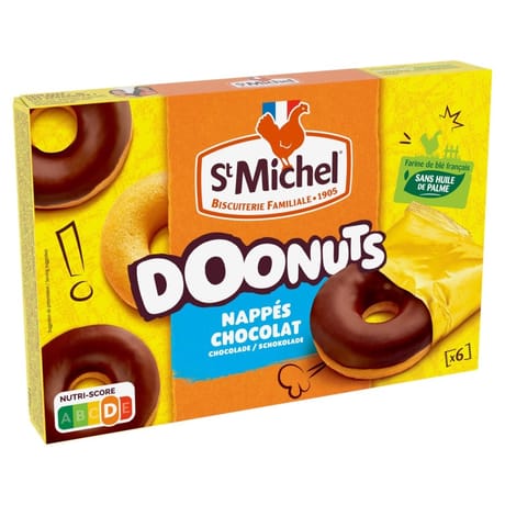 St michel doonuts nappes au chocolat 180g