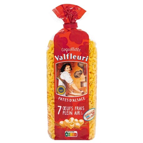 Valfleuri pâtes d'alsace coquillettes sachet 500g