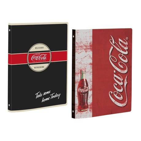Classeur cahier coca-cola 4 anneaux a4