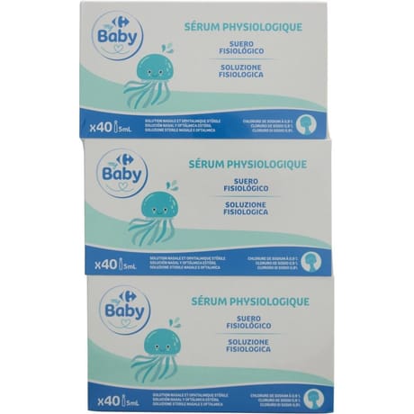 Carrefour baby serum physiologique x6
