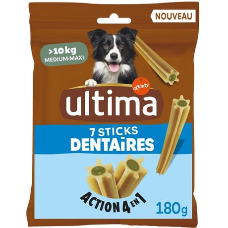 Ultima 7 sticks dentaires pour chien medium-maxi 180 g