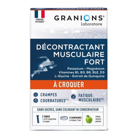 Granions décontractant musculaire fort a croquer x30