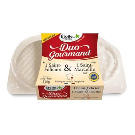 Etoile du Vercors duo gourmand St Marcellin igp et St Félicien 230g