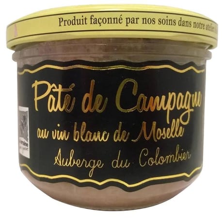 Saveurs du colombier paté de campagne au vun blanc de moselle 330g