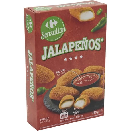 Carrefour coeur de marché jalapenos 250g