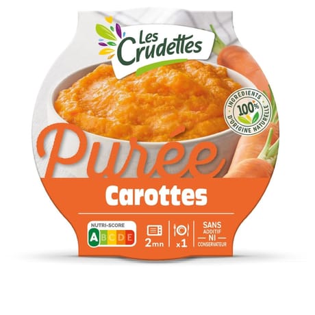 Les crudettes purée de carottes 200g