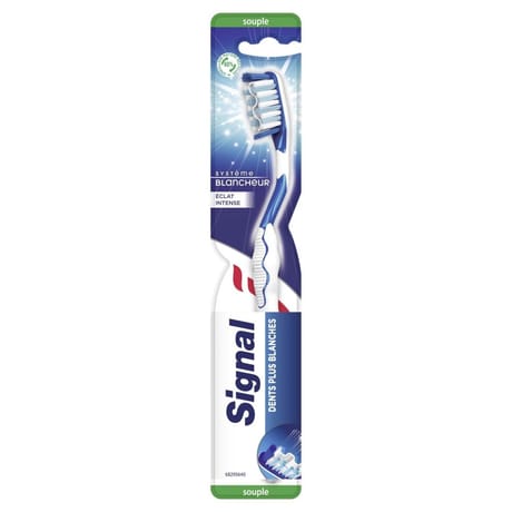 Signal brosse à dent système blancheur éclat brillance souple x1