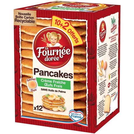 La fournée dorée 12 pancakes (10+2 offerts) 420g
