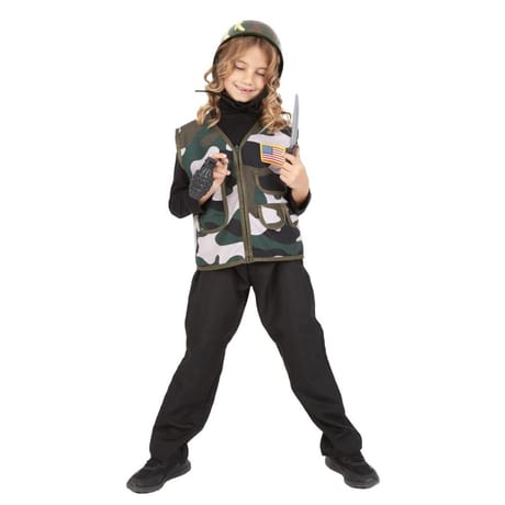 Top et accessoires militaire  5-8 ans