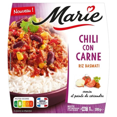 Marie chili con carne riz basmati cumin et pointe de coriandre 300g