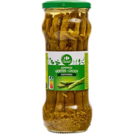Carrefour classic' asperges vertes moyennes 185g