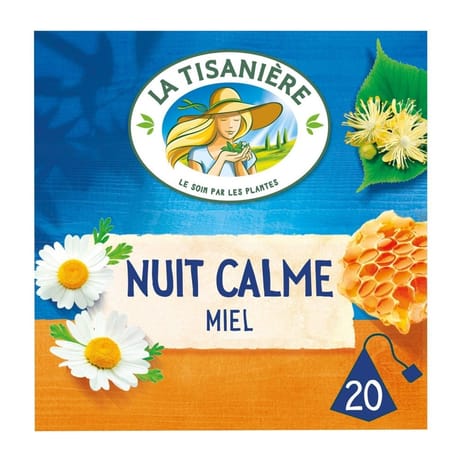 La tisanière nuit calme miel x20s - 30g