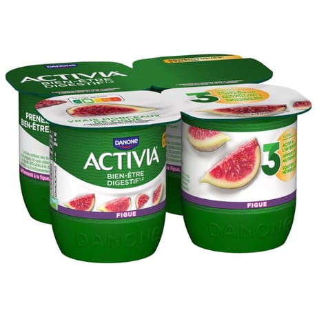 Activia bifidus fruits figues 4x125g