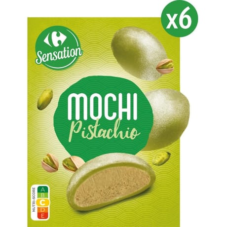 Carrefour Sensation Mochi pistachio x6 210g