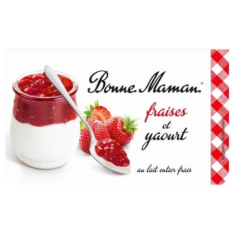 Bonne Maman fraises et yaourt 2x125g