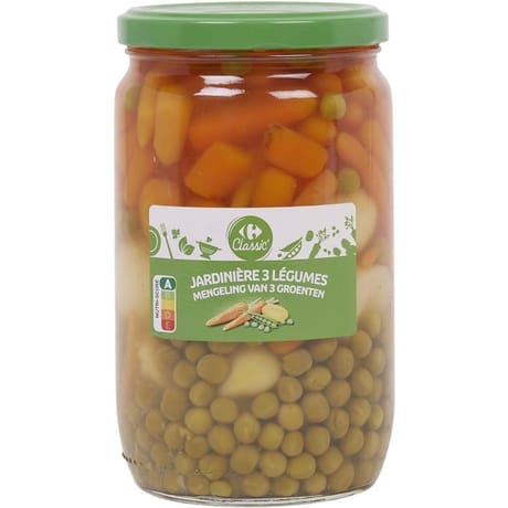 Carrefour classic' jardinière 3 légumes 430g