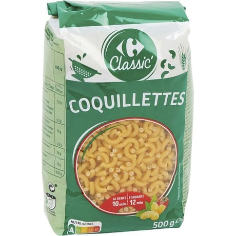 Carrefour classic' pâtes coquillettes 500g