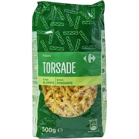 Carrefour classic' pâtes fusilli 500g