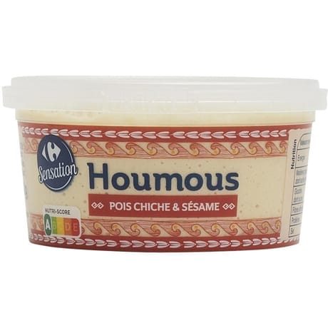 Carrefour sensation houmous pois chiche et sésame 200g