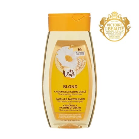 Carrefour soft shampoing illuminant blond 250ml